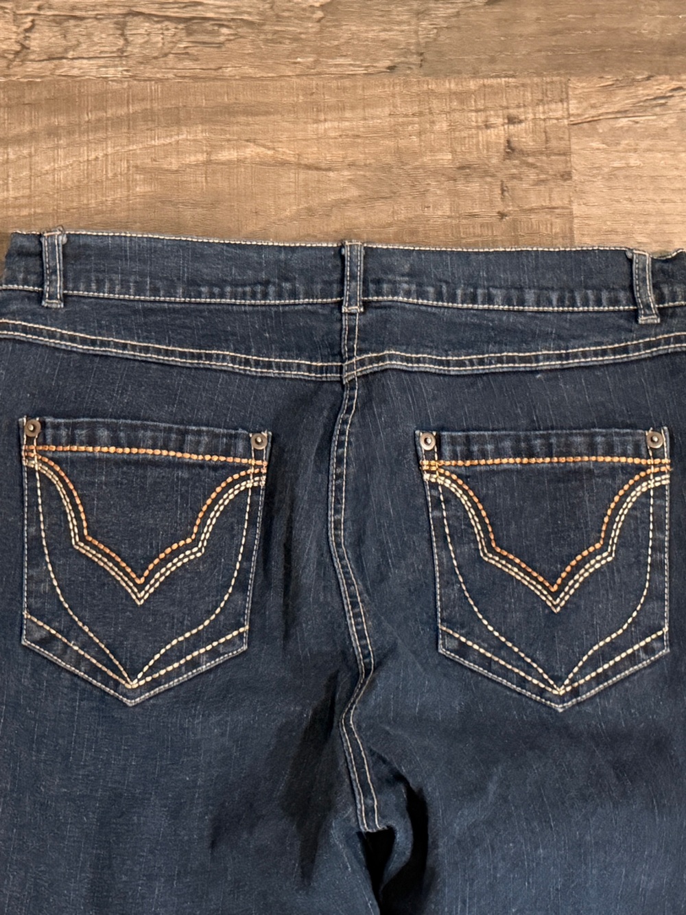 Beach Club Australia Women's Straight Jeans in Dark Blue - Picture 6 of 6